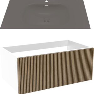 Тумба с умывальником Кито 100 / K100LW0MRM-M115B100 21век