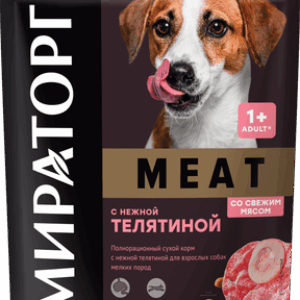 Сухой корм для собак С нежной телятиной для взрослых собак мелких пород / 1010022541 21век