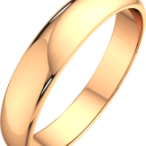 Кольцо обручальное из розового золота 104006 21век