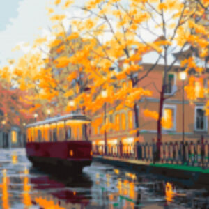 Картина по номерам Вечерний трамвай / 1106-AS 21век