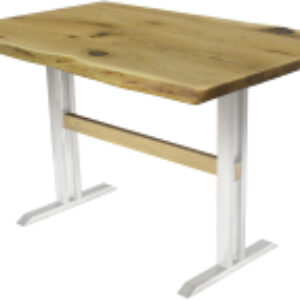 Обеденный стол Двутавр с обзолом и сучками 120x80x76 21век