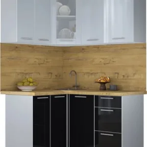 Кухонный гарнитур Мила Пластик 1.2x1.4 21век