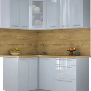 Кухонный гарнитур Мила Пластик 1.2x1.6 21век