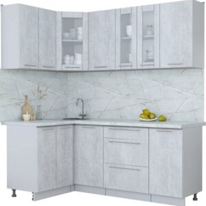 Кухонный гарнитур Мила Пластик 1.2x2.0 21век