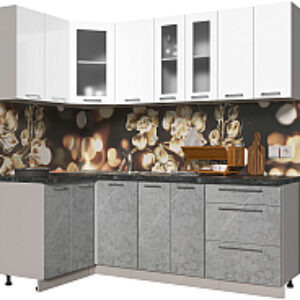 Кухонный гарнитур Мила Пластик 1.2x2.2 21век