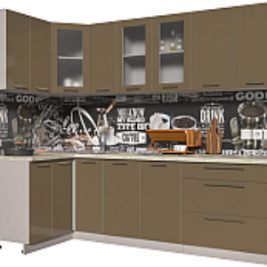 Кухонный гарнитур Мила Пластик 1.2x2.5 21век