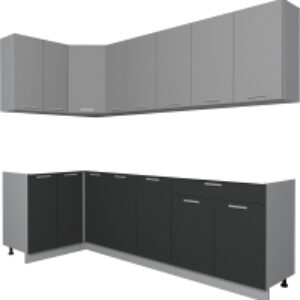 Кухонный гарнитур Мила Лайт 1.2x2.5 без столешницы 21век