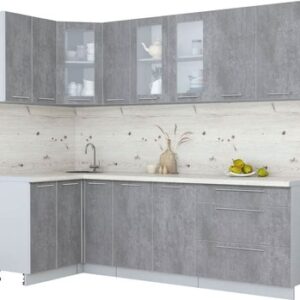 Кухонный гарнитур Мила Пластик 1.2x2.5 21век