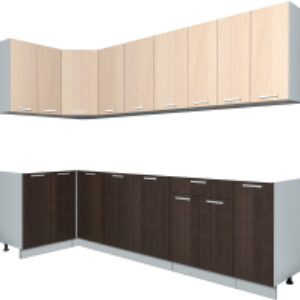 Кухонный гарнитур Мила Лайт 1.2x2.7 без столешницы 21век