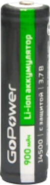 Аккумулятор 14500 Li-ion AA 3.7В 900мАч / 00-00018357 21век