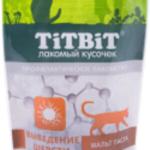 Лакомство для кошек Хрустящие подушечки с говядиной для выведения шерсти / 15421 21век