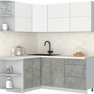 Кухонный гарнитур Мила Матте 1.5x1.9 А 21век