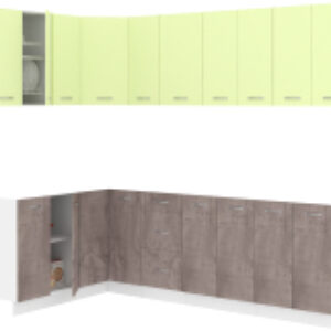 Кухонный гарнитур Корнелия Лира 1.5x2.5 без столешницы 21век