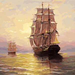 Картина по номерам По водной глади / 162-AB 21век