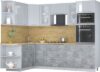 Кухонный гарнитур Мила Пластик 1.68x2.6 LV 21век