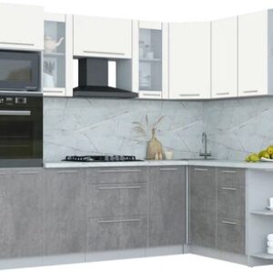 Кухонный гарнитур Мила Пластик 1.68x2.6 PR 21век