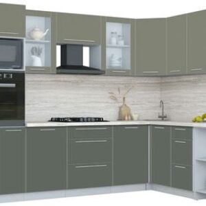 Кухонный гарнитур Мила Пластик 1.68x2.8 PR 21век