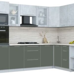 Кухонный гарнитур Мила Пластик 1.68x2.8 PR 21век