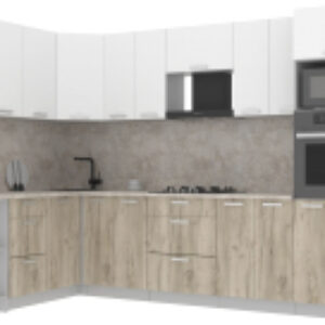 Кухонный гарнитур Мила Лайт 1.68x3.0 левая 21век