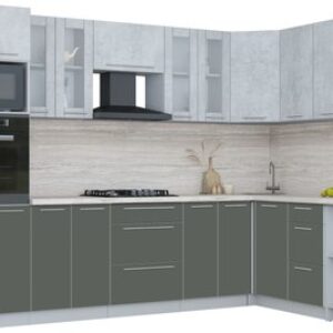 Кухонный гарнитур Мила Пластик 1.68x3.0 PR 21век