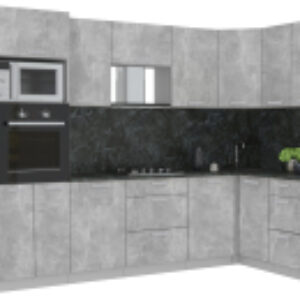 Кухонный гарнитур Мила Лайт 1.68x3.2 правая 21век