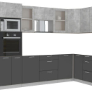 Кухонный гарнитур Мила 1.68x3.2 правая без столешницы 21век