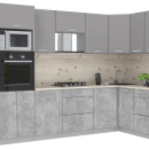 Кухонный гарнитур Мила Лайт 1.68x3.2 правая 21век