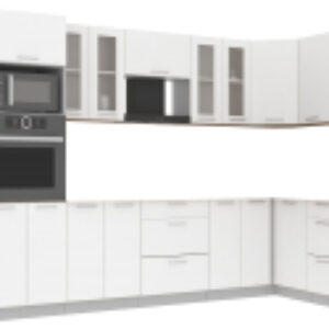 Кухонный гарнитур Мила 1.68x3.4 правая без столешницы 21век