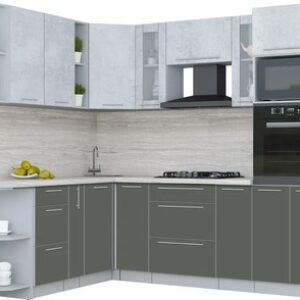 Кухонный гарнитур Мила Пластик 1.88x2.4 LV 21век