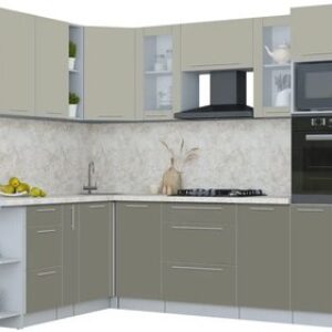 Кухонный гарнитур Мила Пластик 1.88x2.6 LV 21век
