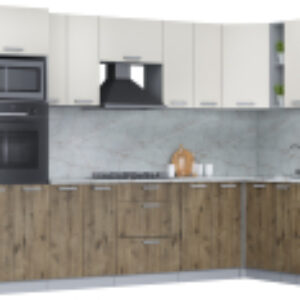 Кухонный гарнитур Мила Лайт 1.88x3.4 правая 21век