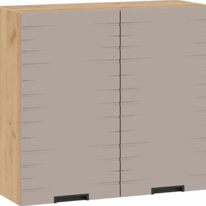 Шкаф навесной для кухни Гренада фреза 1В8 с двумя дверями 21век