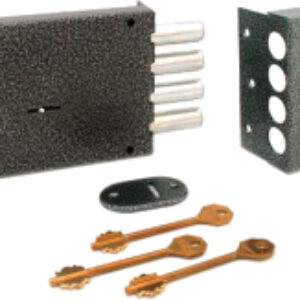 Замок накладной ЗН-1x3 4 ригеля 21век