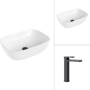 Умывальник со смесителем 21493A + Cascade 21СК0655BS 21век