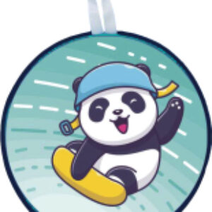 Санки-ледянка Панда на сноуборде 2 / 17611 21век