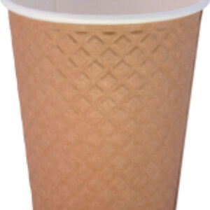 Набор бумажных стаканов Двухслойный Вафля 250мл 21век