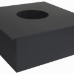 Потолочно-проходной узел дымохода ф280 0.7мм 500x500 под стакан 21век