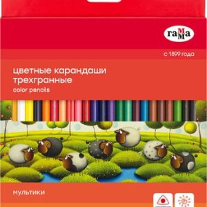 Набор цветных карандашей Мультики / 290122_24 21век