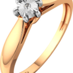 Кольцо помолвочное из комбинированного золота 2D00327.14K.B.ZZ 21век