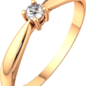 Кольцо помолвочное из розового золота 2D0080.14K.R 21век