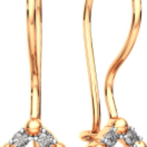 Серьги из розового золота 3101303.14K.R 21век