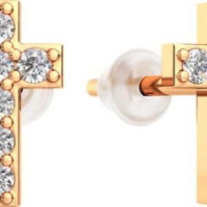 Серьги из розового золота 310467S.9K.R 21век