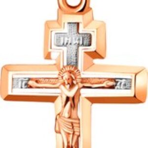 Крестик из красного золота П3205-016К14 21век
