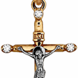 Крестик из красного золота П3215-200К14 21век