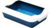 Туалет-лоток С бортиком синий 37x27x11.5см 21век