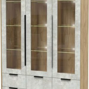 Шкаф с витриной Концепт КТ-ШВ3 с подсветкой 21век