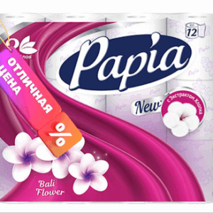 Туалетная бумага Балийский цветок 3х слойная 21век
