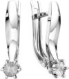 Серьги из белого золота 3D00327.14K.W.ZZ 21век
