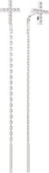 Серьги из белого золота 3D00362.14K.W 21век