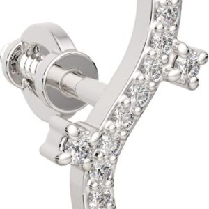 Моносерьга из белого золота 3D00449.14K.W 21век